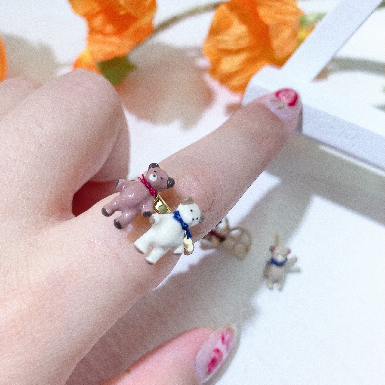 Ayatorie 熊仔打招呼戒指