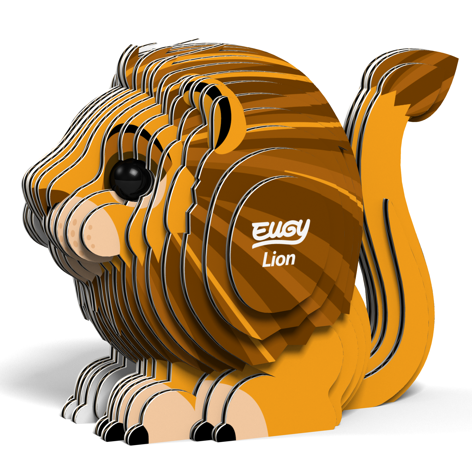 EUGY Lion 3D Cardboard Puzzle 