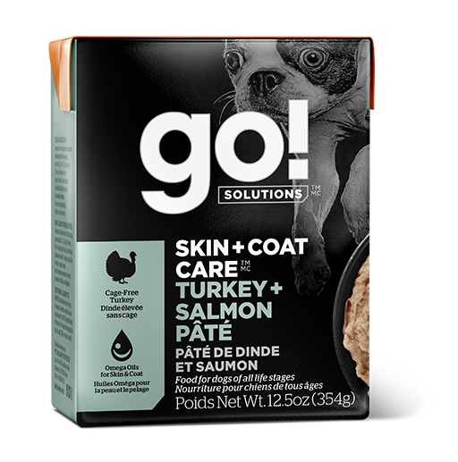 GO! SOLUTIONS™ 護膚美毛系列 火雞 + 三文魚醬狗糧配方(香港行貨)