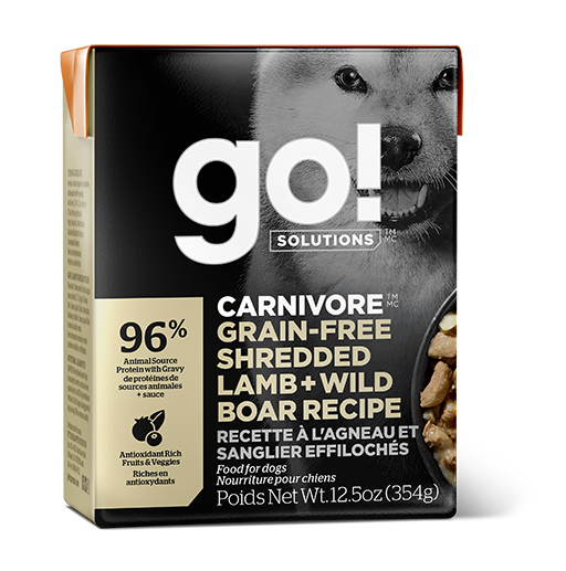 GO! SOLUTIONS™ 活力營養系列 無穀物羊肉絲 + 豬肉狗糧配方(香港行貨)