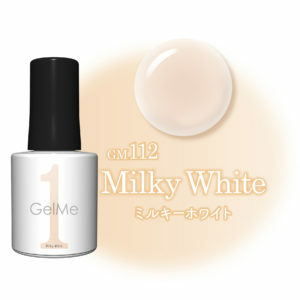 日本GelMe1 GM112 Milky White 百搭乳白可撕式凝膠甲油 10mL (Gel甲油)