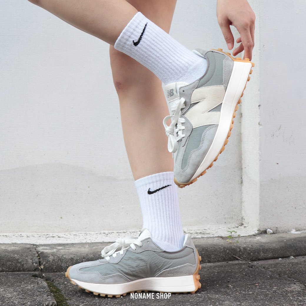 NEW BALANCE NB 327 麂皮 雨雲灰 (男款)