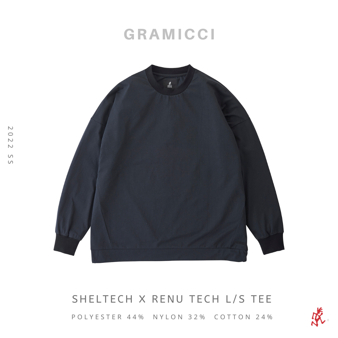 GRAMICCI Sheltech x Renu Tech L/S Tee - 黑