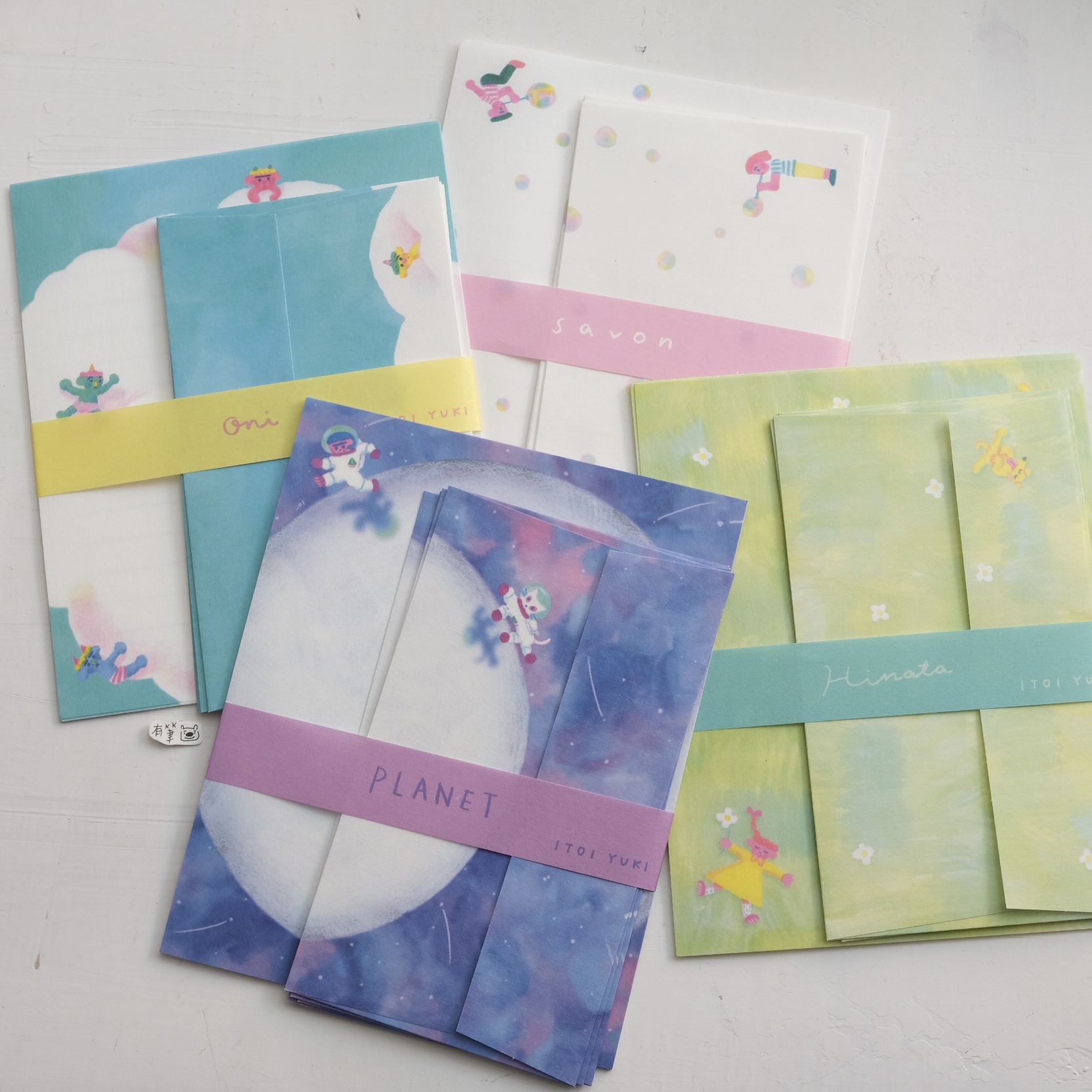 ITOI YUKI 插畫信封信紙套組｜表現社 日本