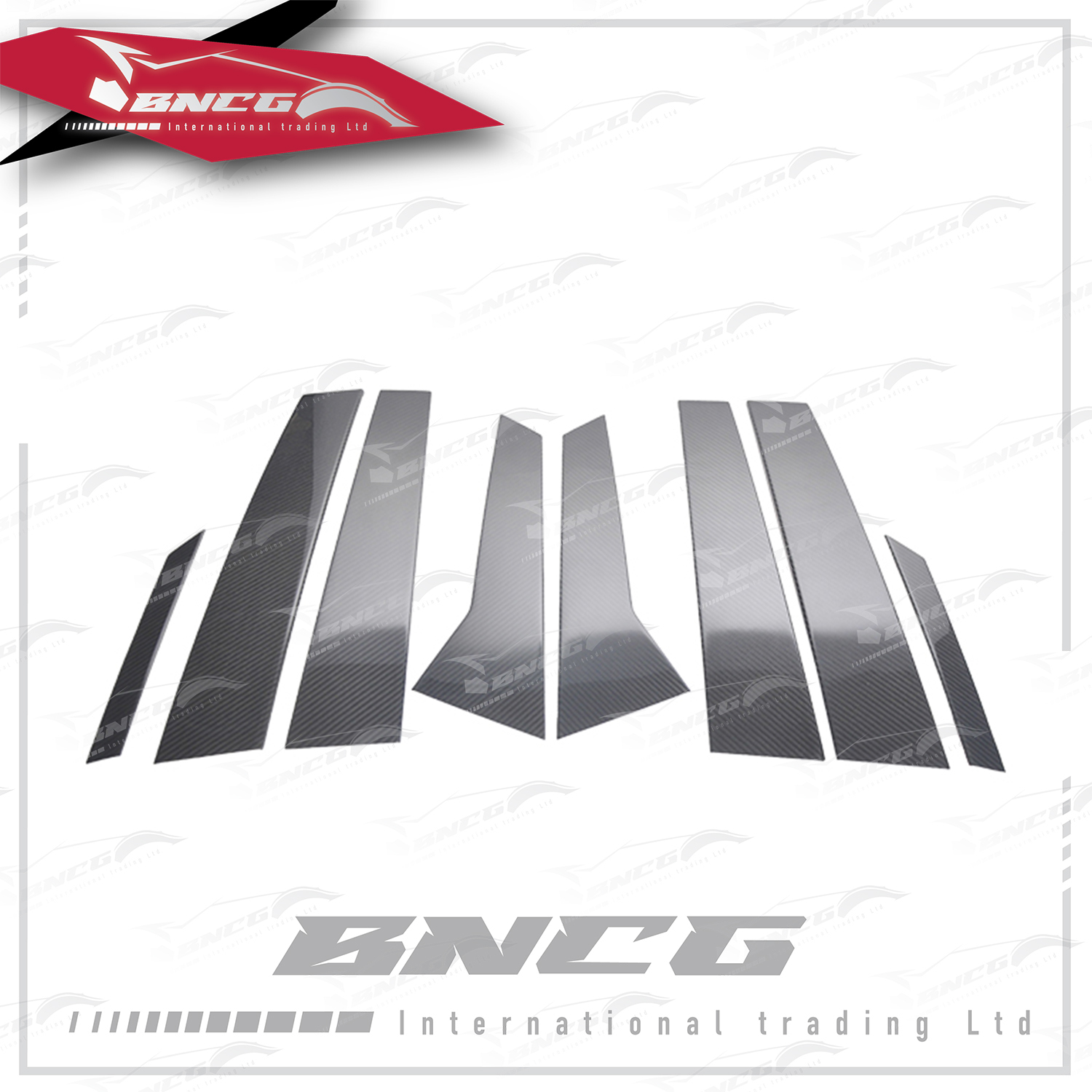 保時捷 Porsche Macan 14-21年式 改裝 卡夢 乾碳纖維 外觀件 空力套件 貼片式 窗框 飾板