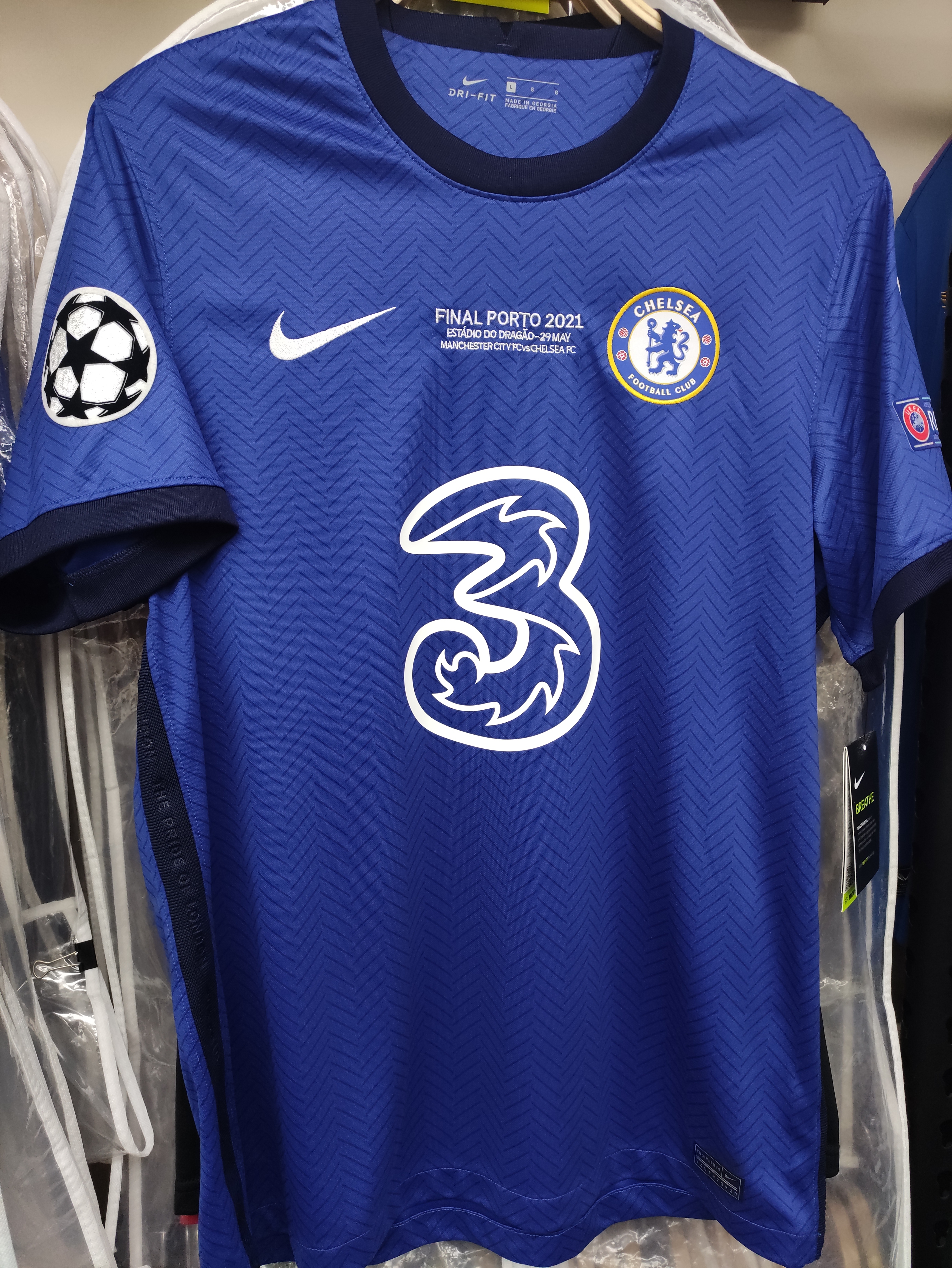 20-21車路士主場歐聯決賽版球迷版球衣