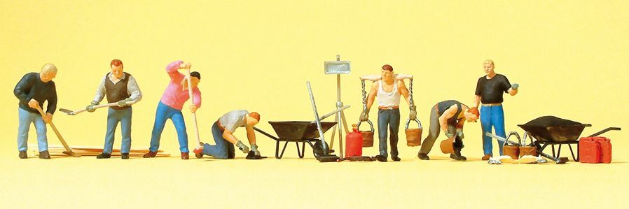 Preiser 10546 HO scale, tar workers