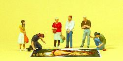 Preiser 10549 HO scale, street painter, pedestrian