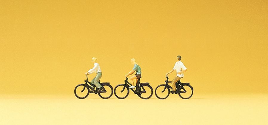 Preiser 79089 N規 騎腳踏車的人