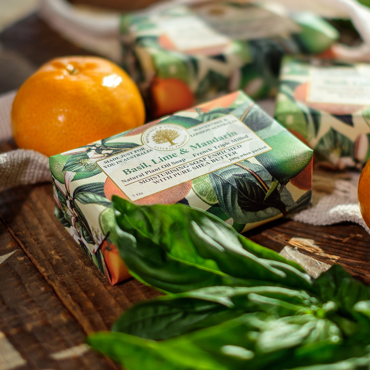 【Wavertree & London】Basil Lime Mandarin Soap 200G