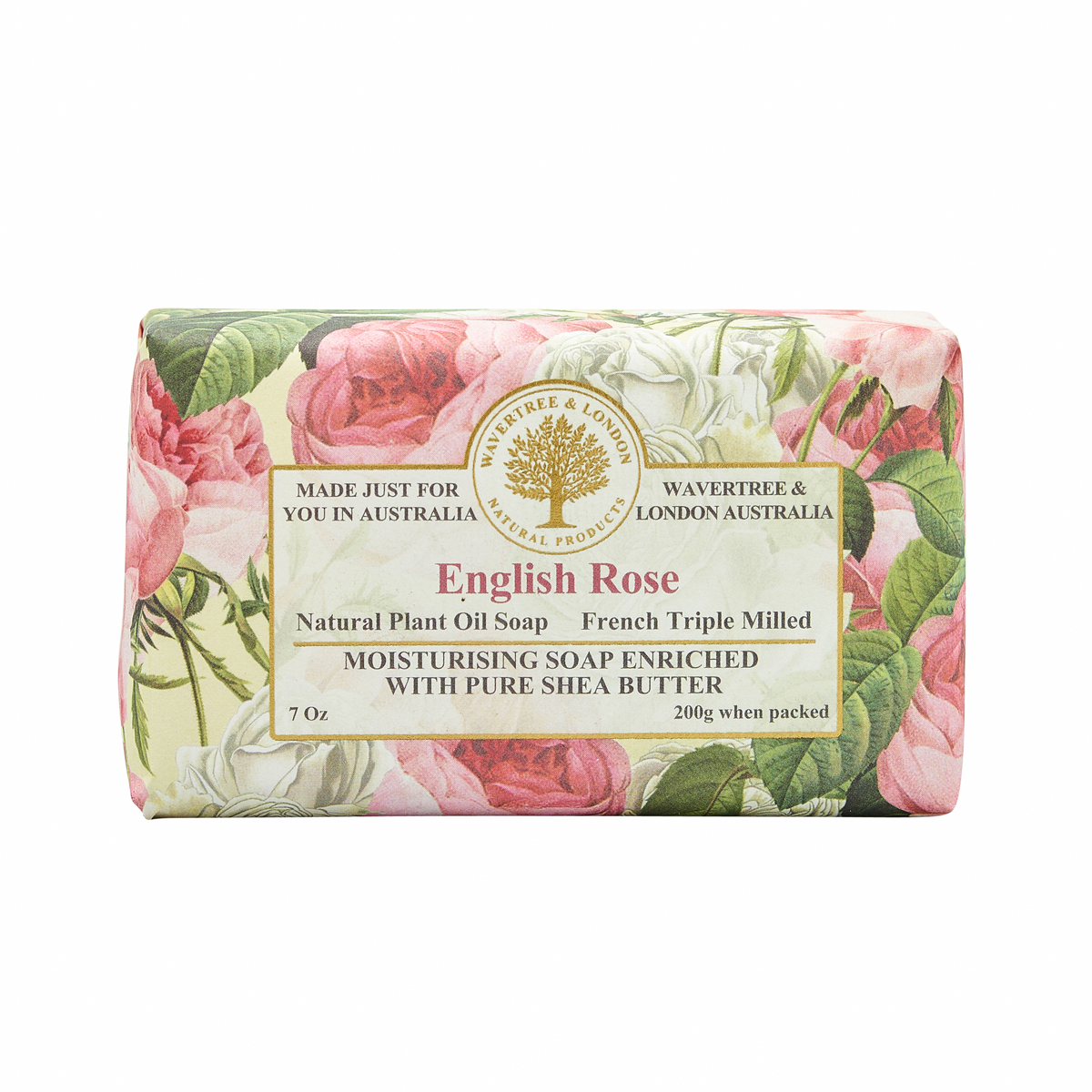 【Wavertree & London】英倫玫瑰有機乳木果油皂 200G
