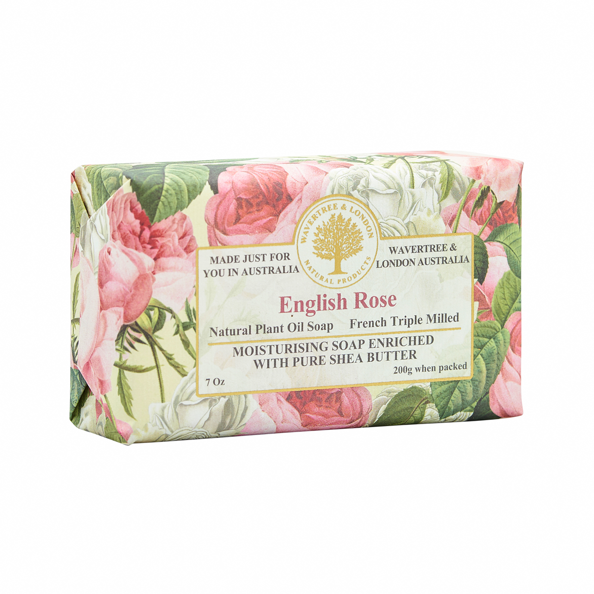 【Wavertree & London】英倫玫瑰有機乳木果油皂 200G