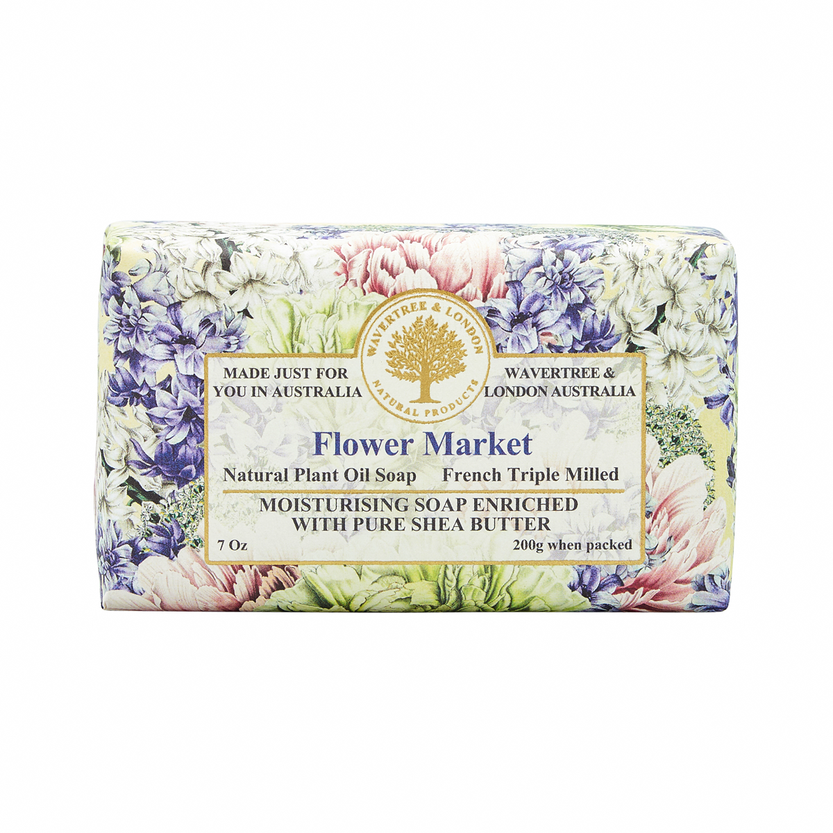【Wavertree & London】花卉市場有機乳木果油皂 200G