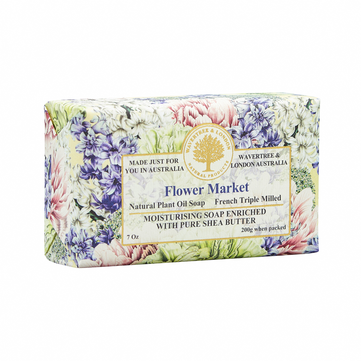 【Wavertree & London】花卉市場有機乳木果油皂 200G