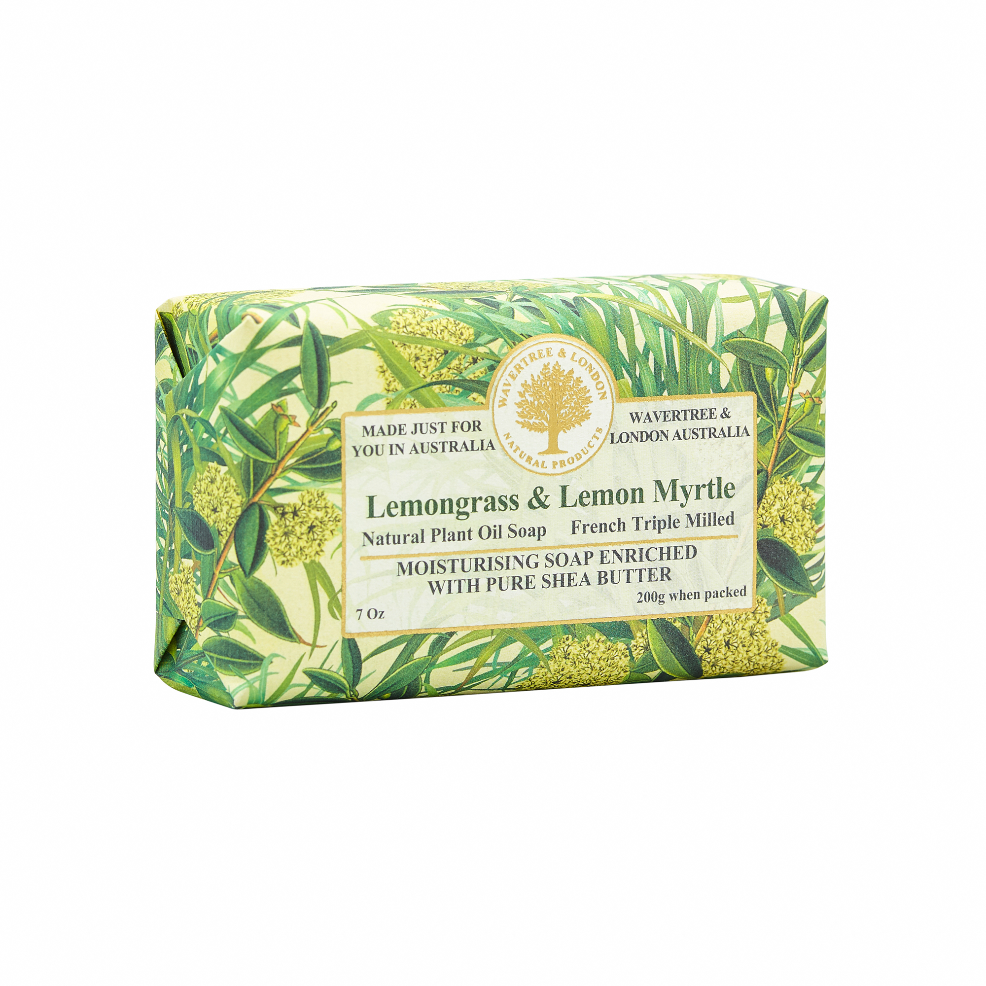 【Wavertree & London】檸檬草與檸檬香桃木有機乳木果油皂 200G