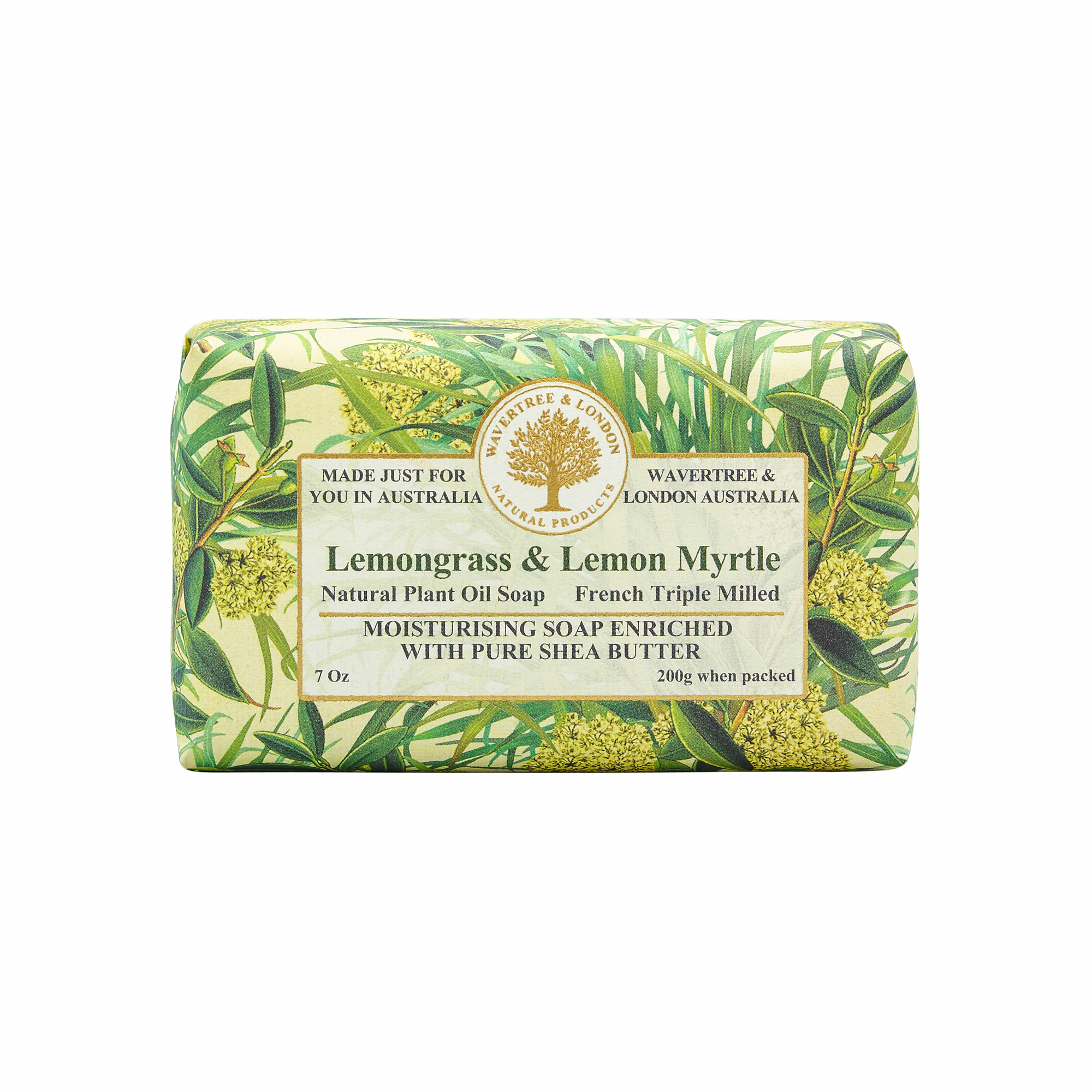 【Wavertree & London】檸檬草與檸檬香桃木有機乳木果油皂 200G