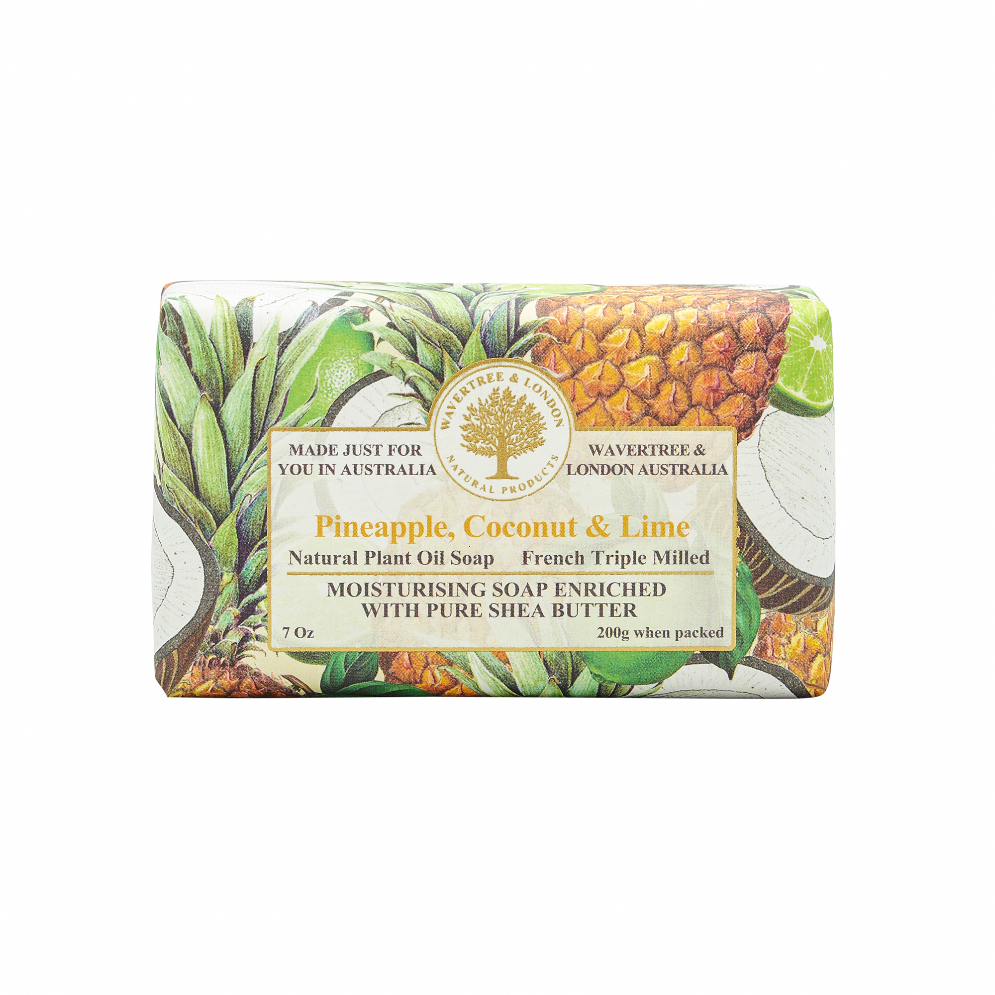 【Wavertree & London】Pineapple, Coconut & Lime Soap 200G