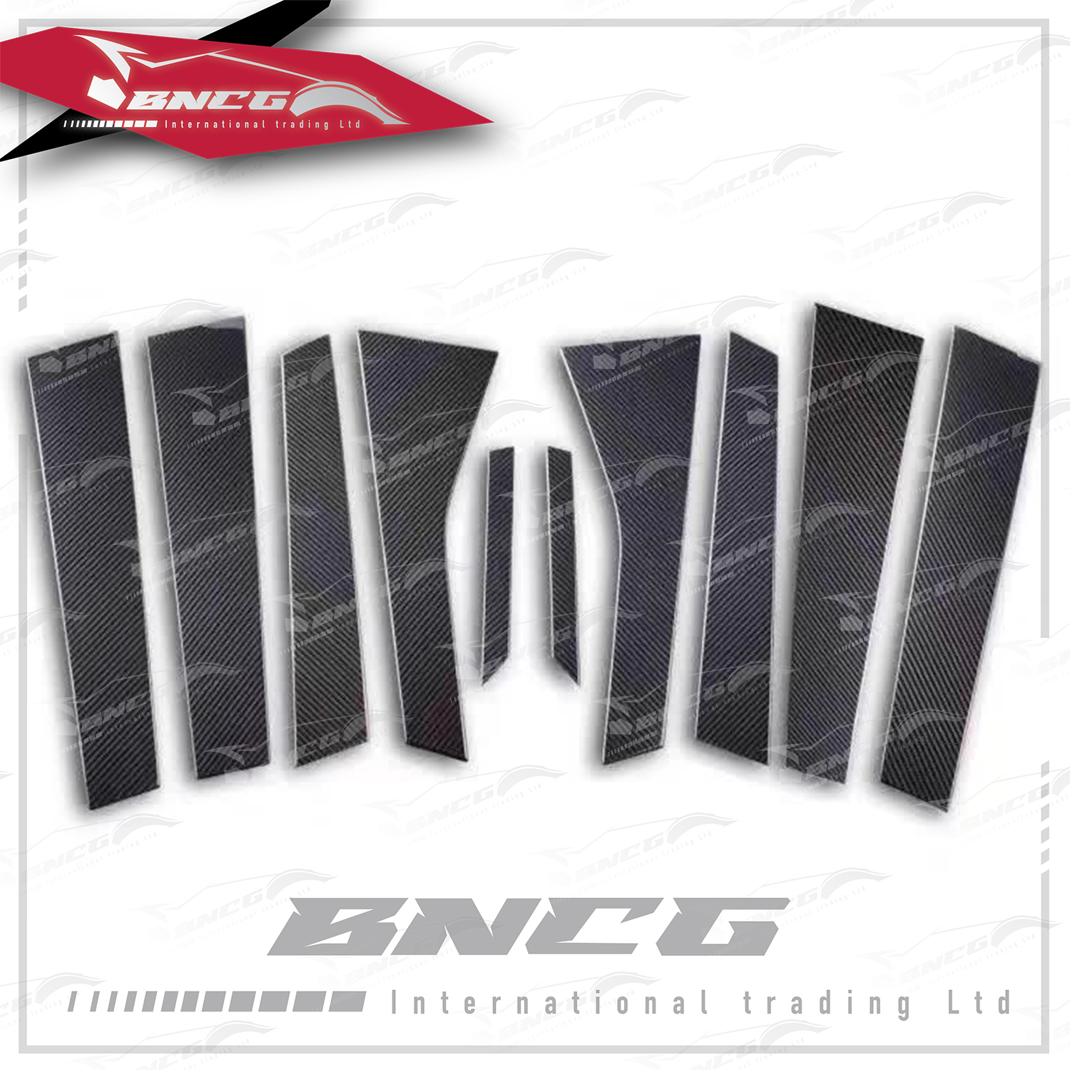 保時捷 Porsche Cayenne 11-17年式 改裝 卡夢 乾碳纖維 外觀件 空力套件 貼片式 中柱 飾板