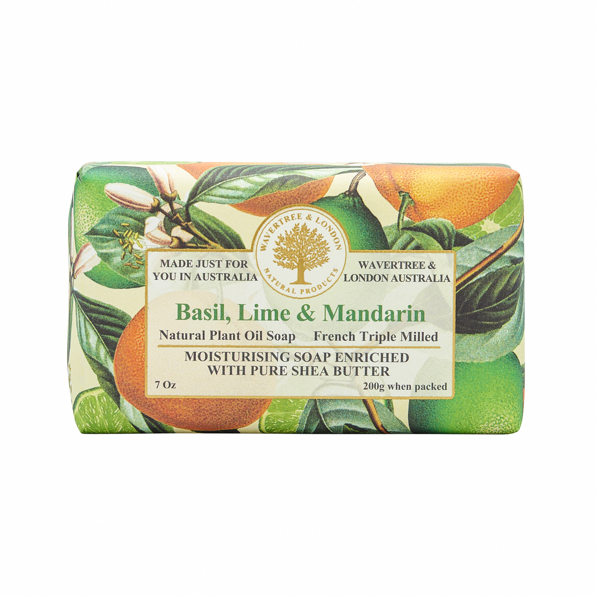 【Wavertree & London】Basil Lime Mandarin Soap 200G
