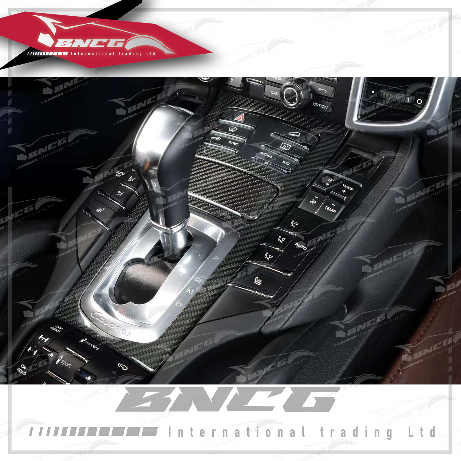 保時捷 Porsche Cayenne 11-17年式 改裝 卡夢 乾碳纖維 內飾件 中控台 門飾板 貼片式 飾板