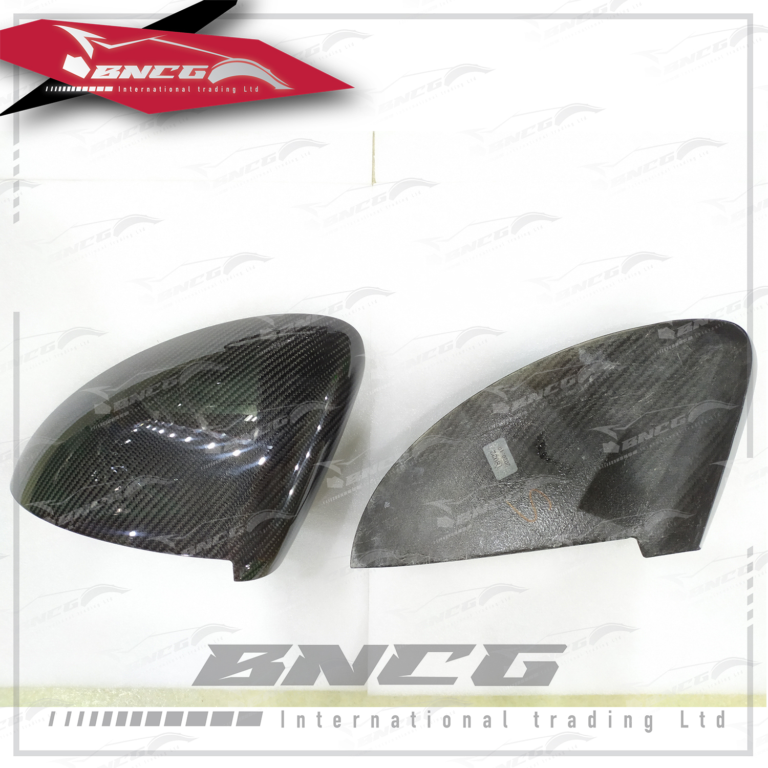 保時捷 Porsche Cayenne 18-22年式 改裝 卡夢 乾碳纖維 外觀件 空力套件 貼片式 後照鏡殼