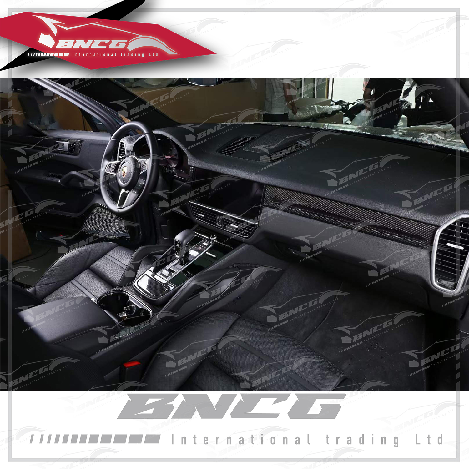 保時捷 Porsche Cayenne 18-22年式 改裝 卡夢 乾碳纖維 內飾件 中控台 門飾板 貼片式 飾板