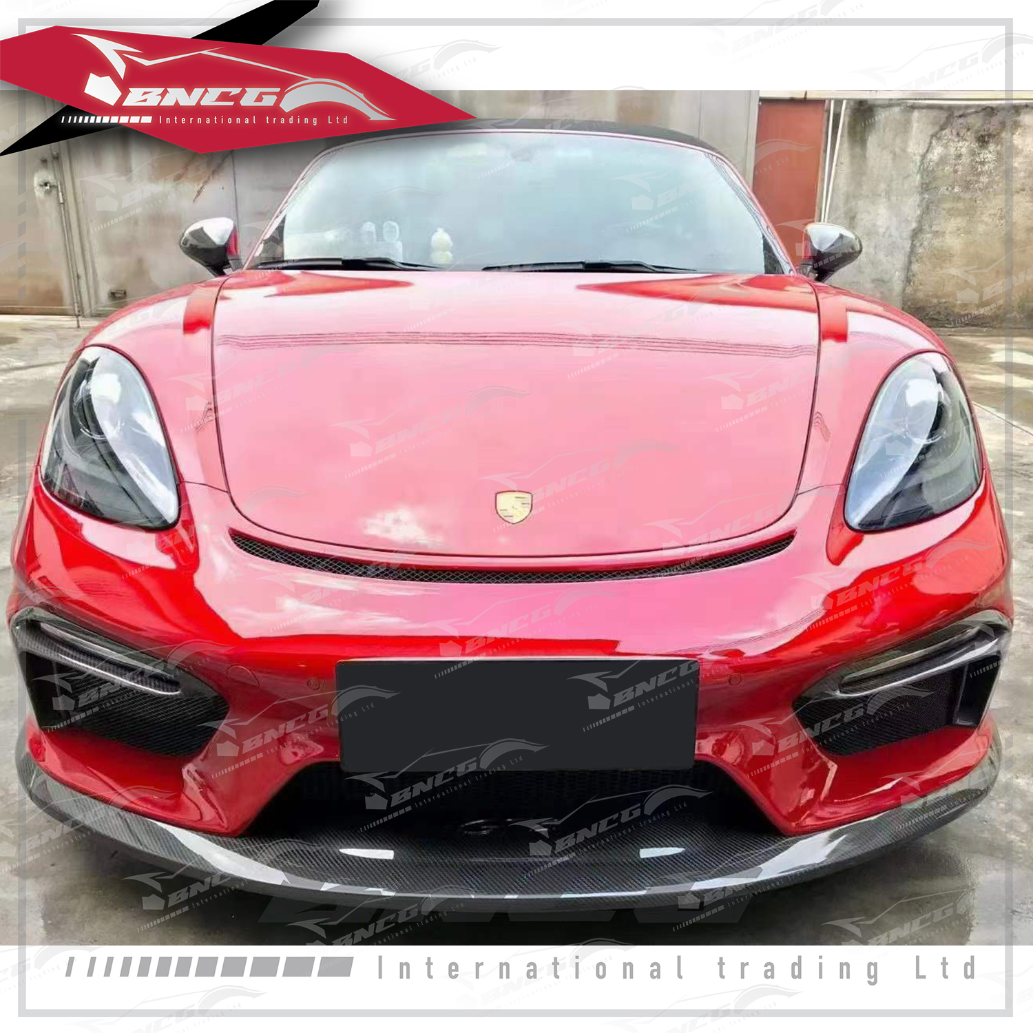 保時捷 Porsche 718 982 16+年式 改GT4 卡夢 乾碳纖維 外觀件 空力套件 前保桿 前導流 側風口 風刀