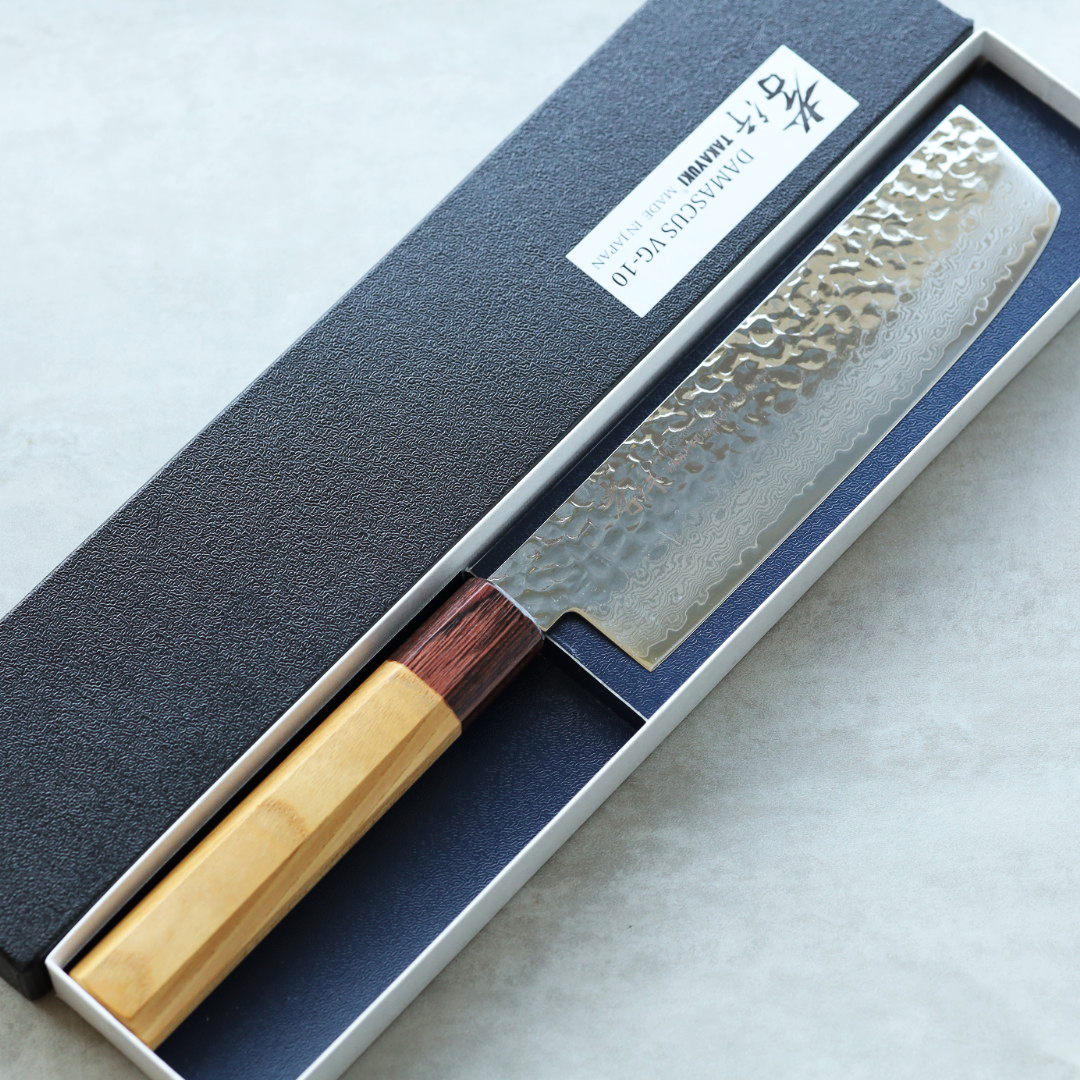 堺孝行 和菜切 160mm VG10鋼 33層鎚目大馬士革