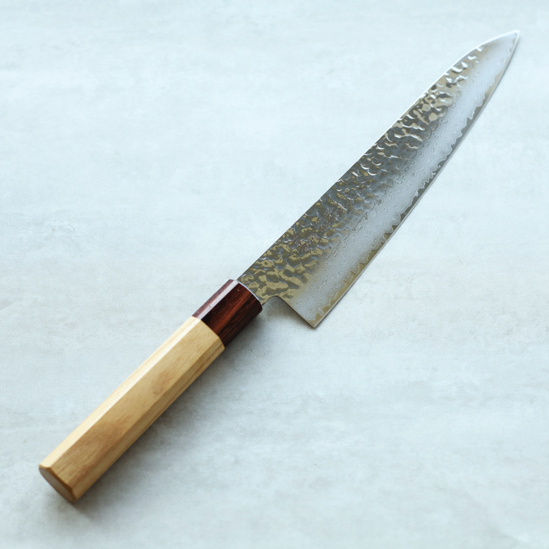 堺孝行 和牛刀 210mm VG10鋼 33層鎚目大馬士革