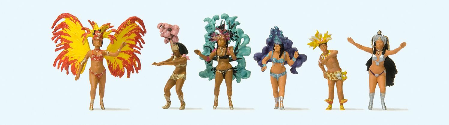 Preiser 24625 HO scale, Samba dance group