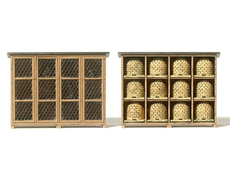 Preiser 17606 HO規 兔籠與養蜂槽