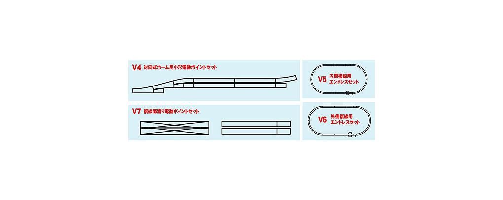 Kato 20-865 N規 V6 外側複線用線路組