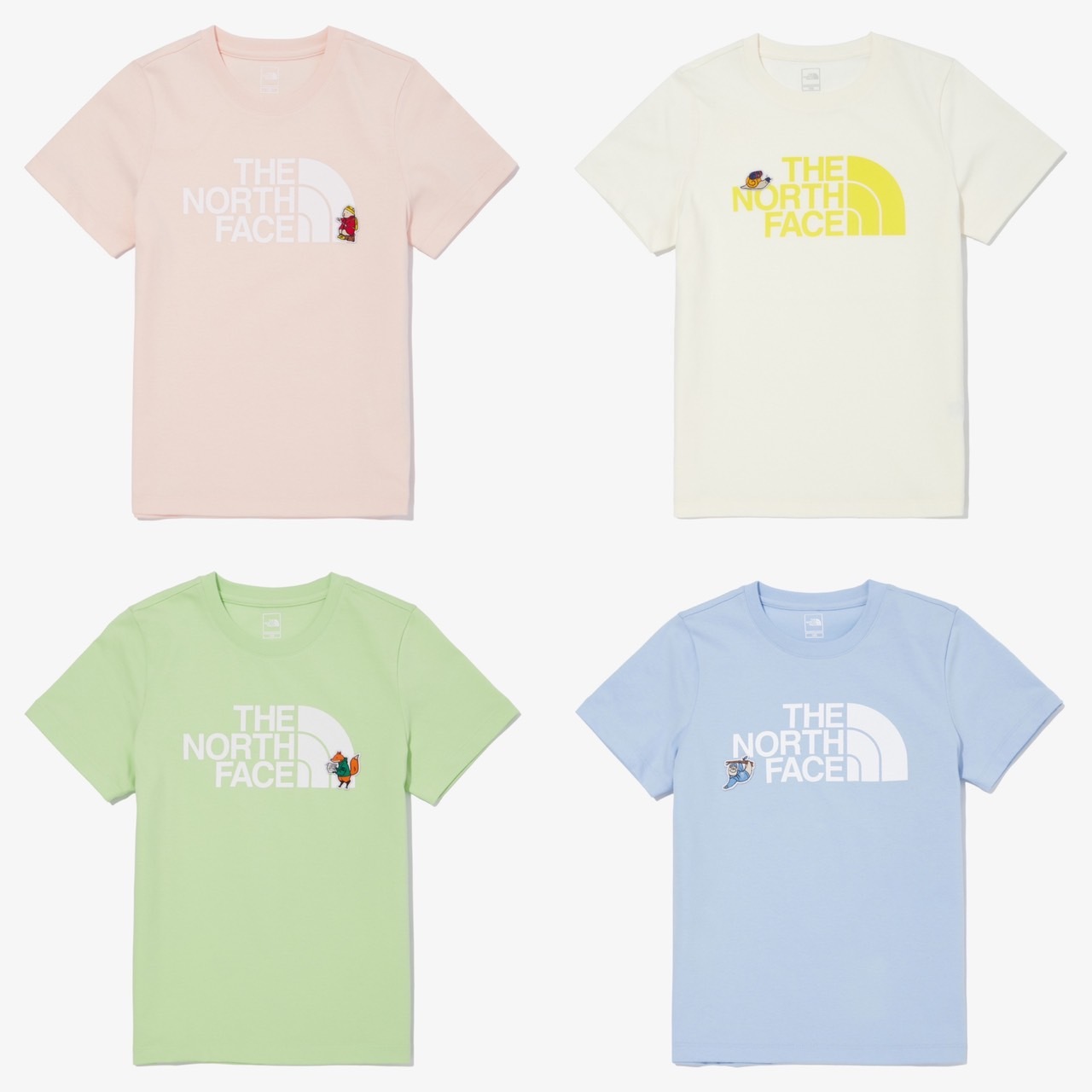 THE NORTH FACE 童 ANI-MATE S/S R/TEE 可愛動物 短袖 NT7UN07