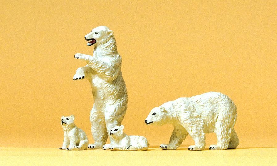 Preiser 20384 HO Polar bears