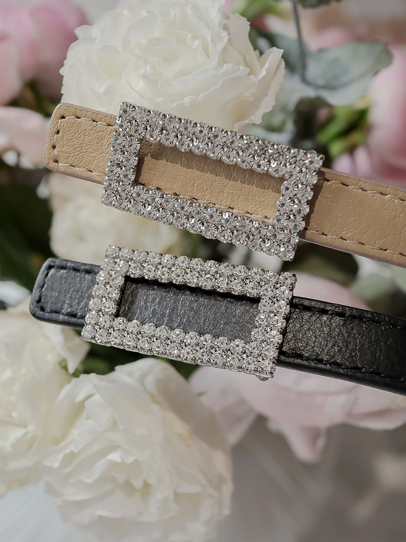 氣質方鑽皮帶 [ 3色 ]