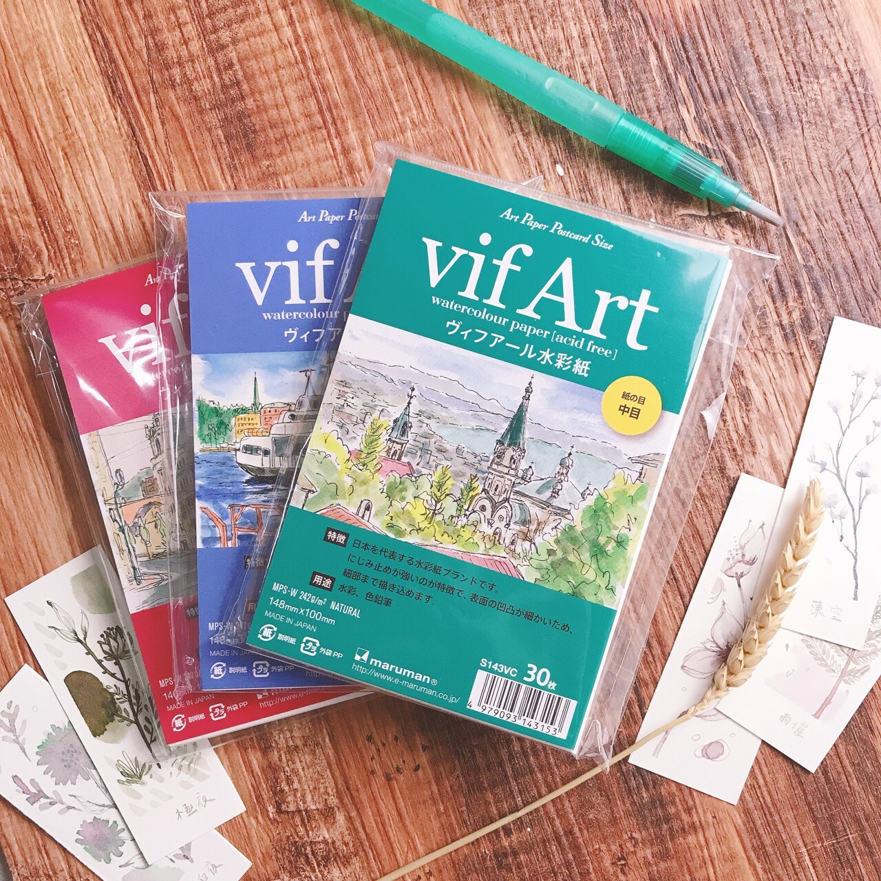 Maruman｜ Vif Art 水彩紙明信片