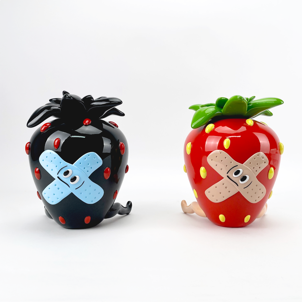 STICKYMONGER Ceramic flower pot Black & Red Set