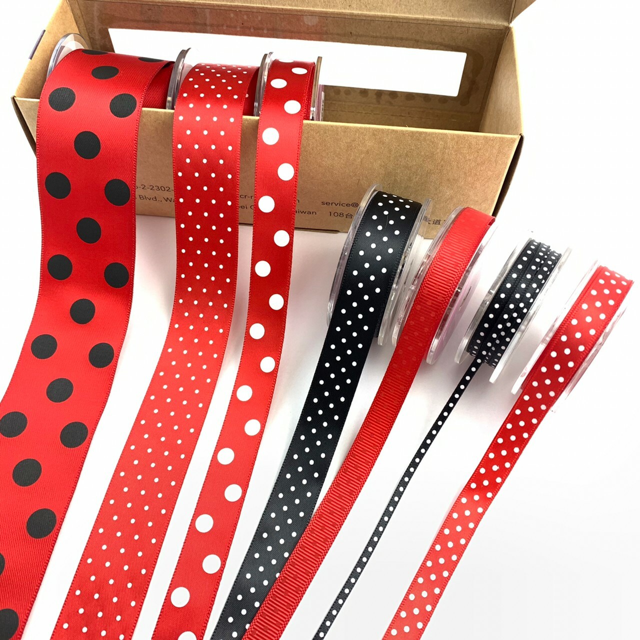 Mickey米奇點點緞帶禮盒/7入