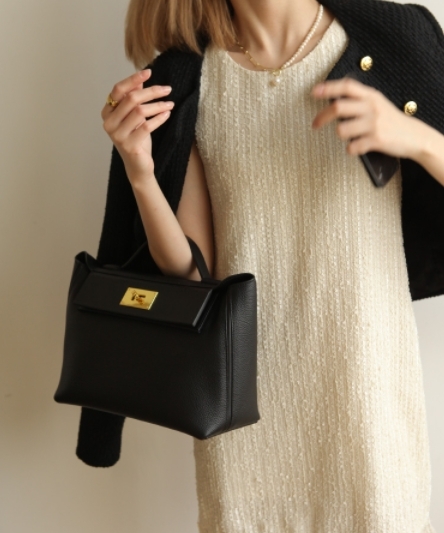 牛皮翻蓋凱莉包(21cm/ 29cm)