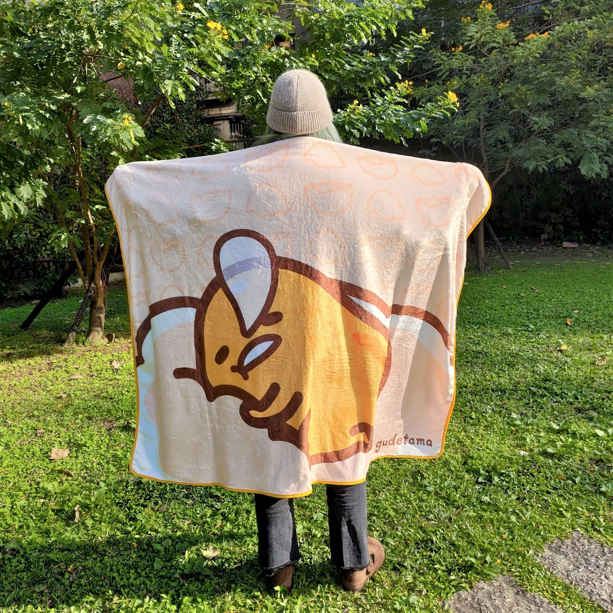 蛋黃哥-毛毯-睡著款