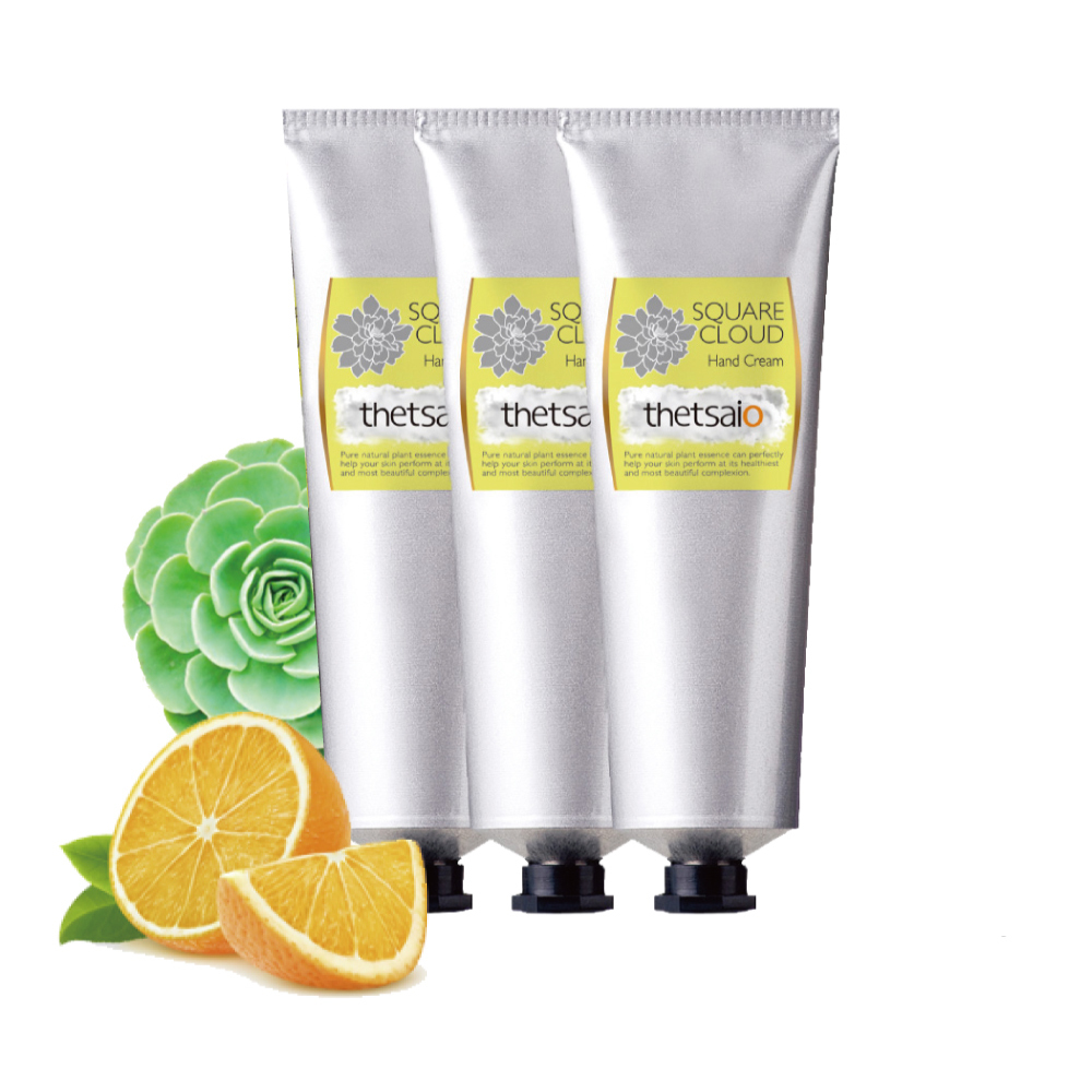 【thetsaio機植之丘】四方雲緊緻保濕護手霜120g(3入)