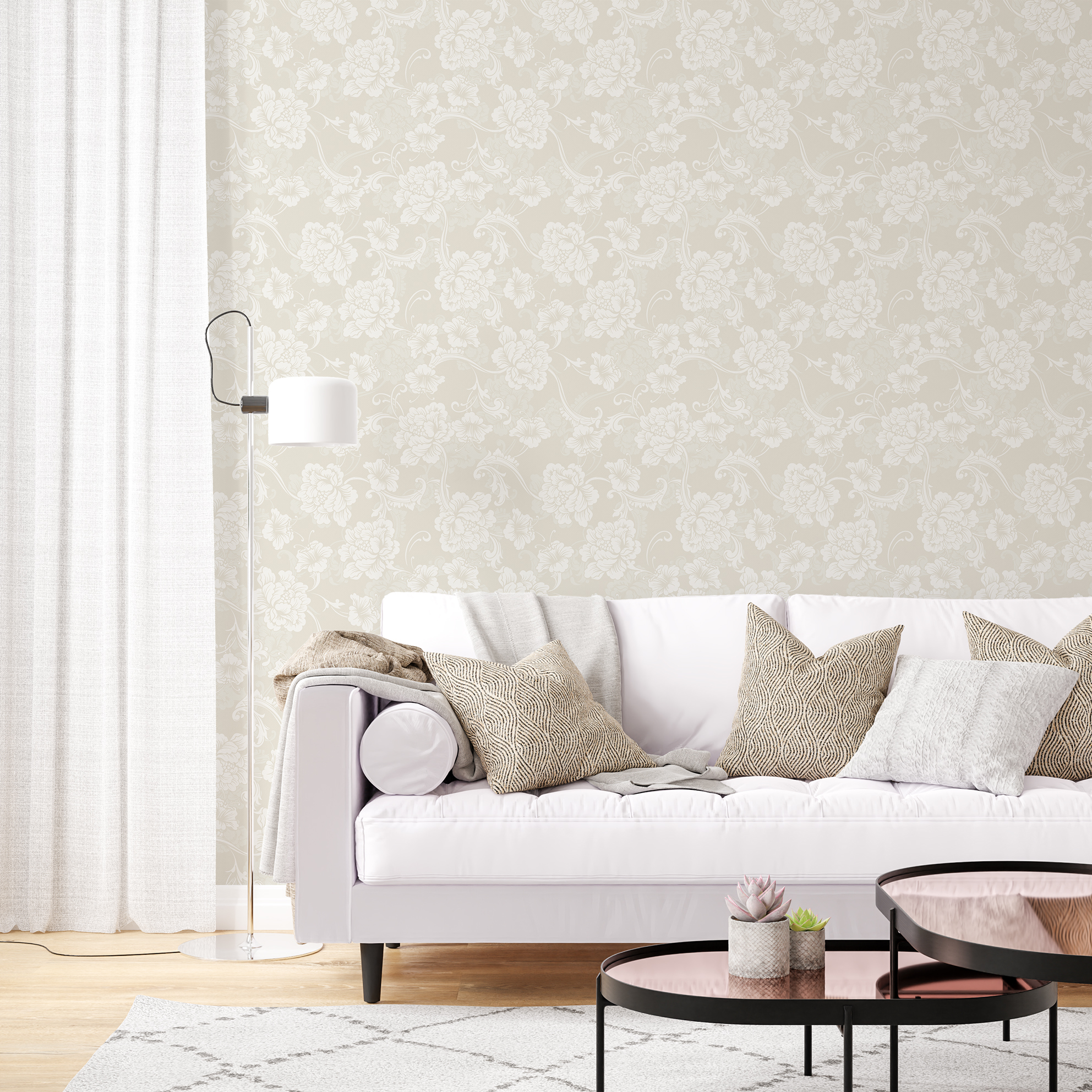 美牆壁布//古典滿園(約1.5坪/捲)