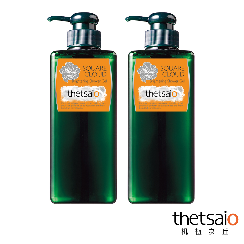 【thetsaio機植之丘】四方雲潤白熱情沐浴乳600ml(2入)