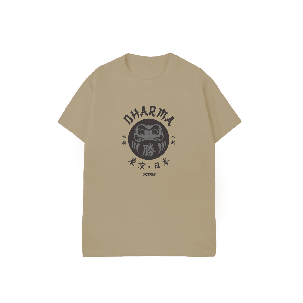 XCTRL 七轉八起達摩短T-卡其