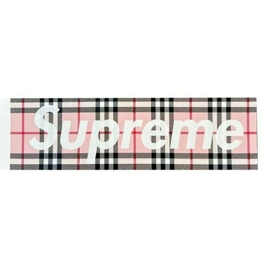 SUPREME / BURBERRY BOX LOGO STICKER