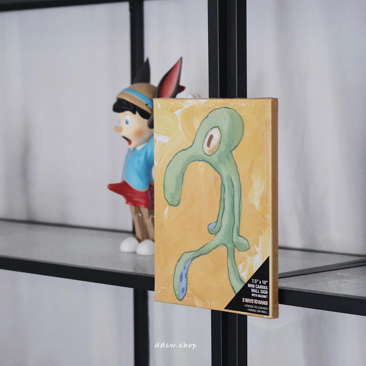 海綿寶寶 藝術品 章魚哥 光頭亮光光 布畫 國外限定
