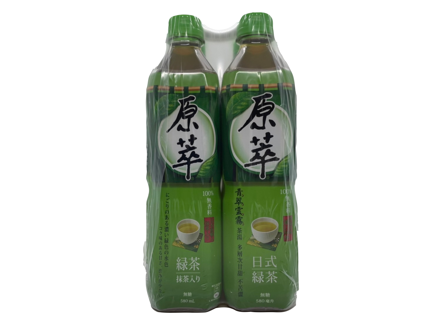 【原萃】無糖日式綠茶580ml (4瓶裝)