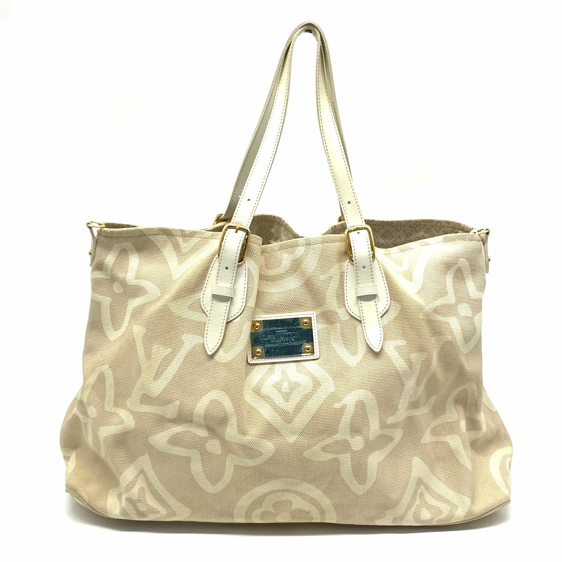 LOUIS VUITTON PRE-OWNED CABAS TAHITIENNE CANVAS TOTE BA