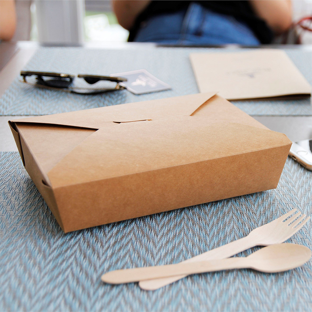 牛皮紙方形餐盒 1480ml 2號