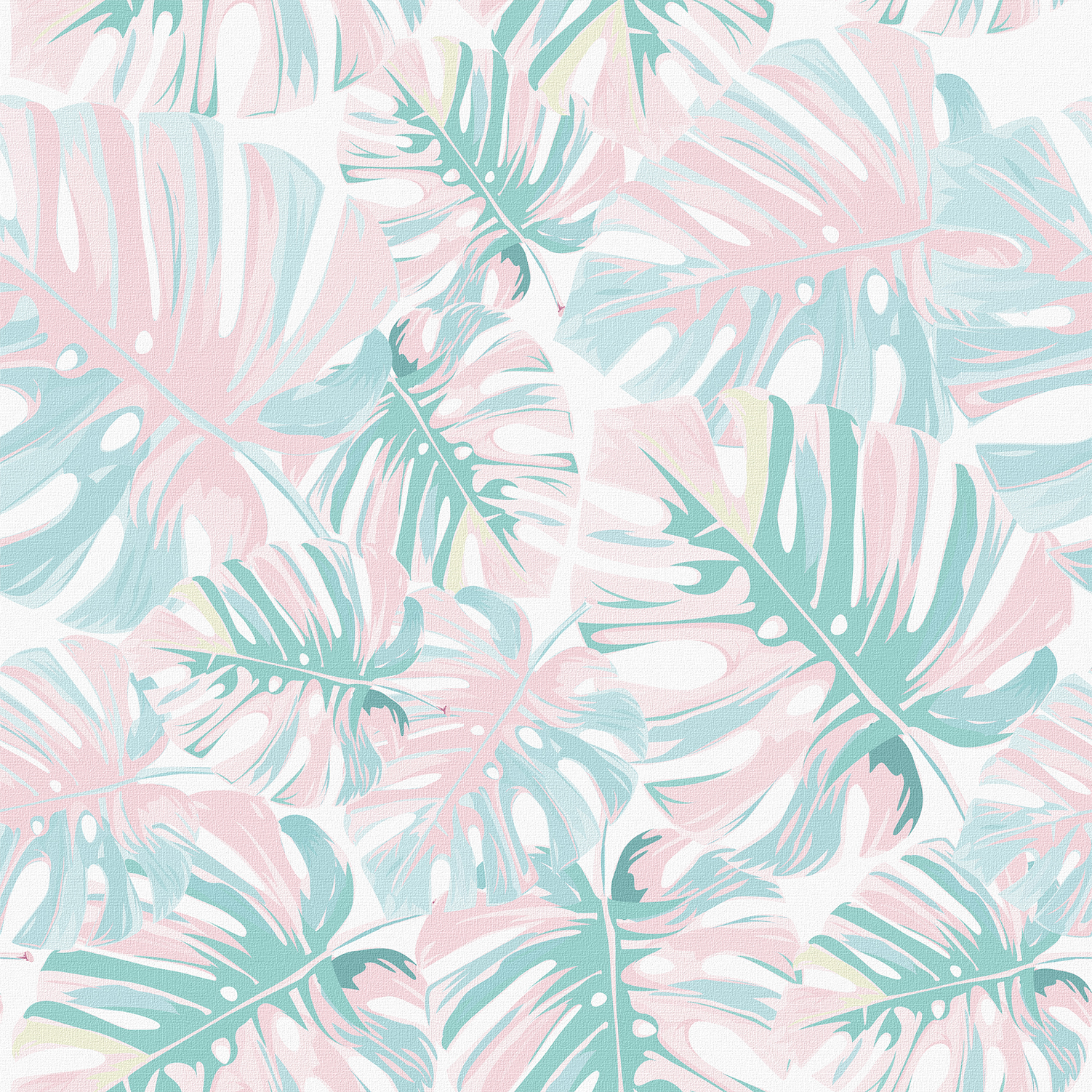 美牆壁布//薄荷斑葉(約1.5坪/捲)